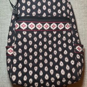 Vera Bradley Black and Red Women's Backpack Vintage